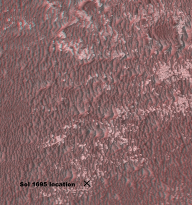 Orbitalansicht des Standortes an SOl 1695